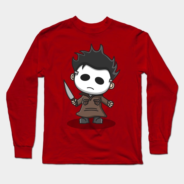 cute Michael Myers Long Sleeve T-Shirt by fflat hds